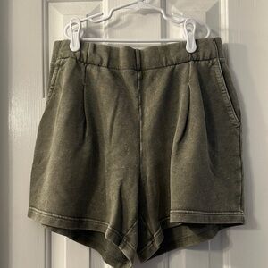Aerie New Heights Trouser Fleece Shorts